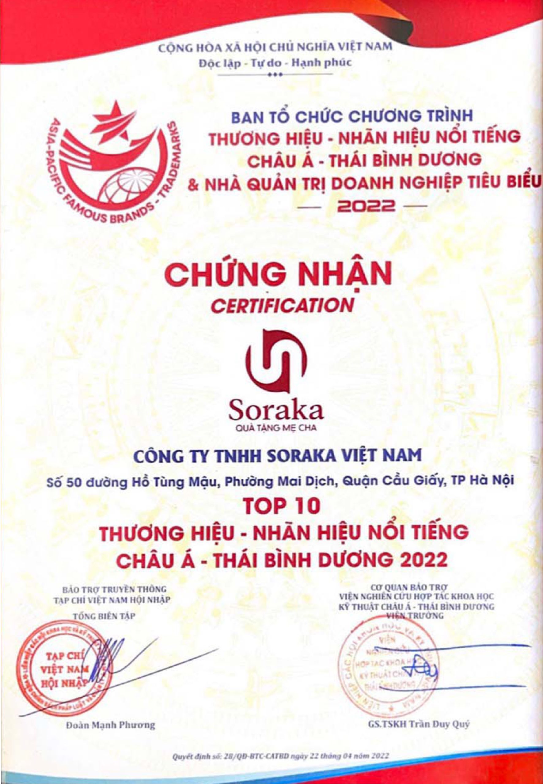 Chứng nhận