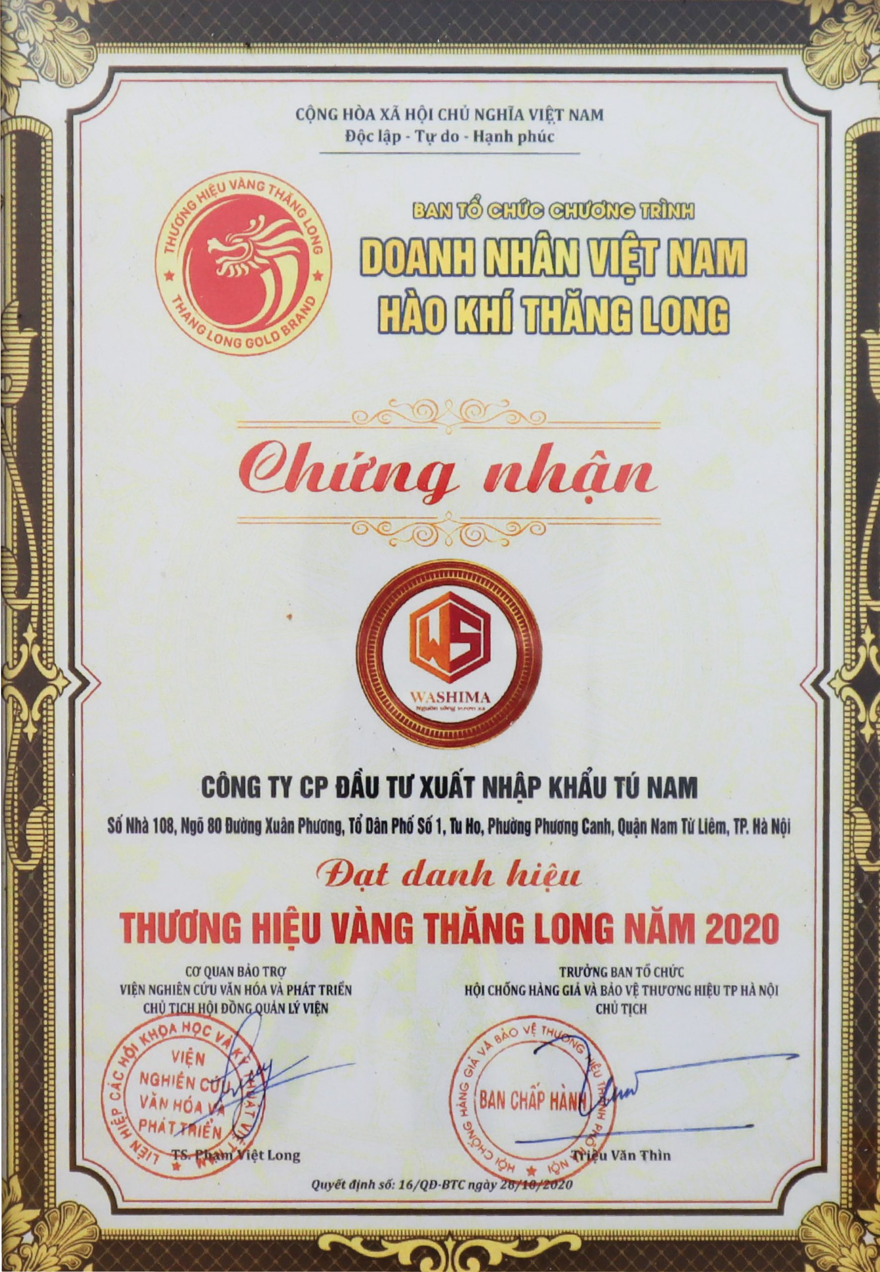 Chứng nhận